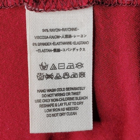 Free People We The Free Jacqueline Key Hole Tunic Red Size S - Picture 8 of 12